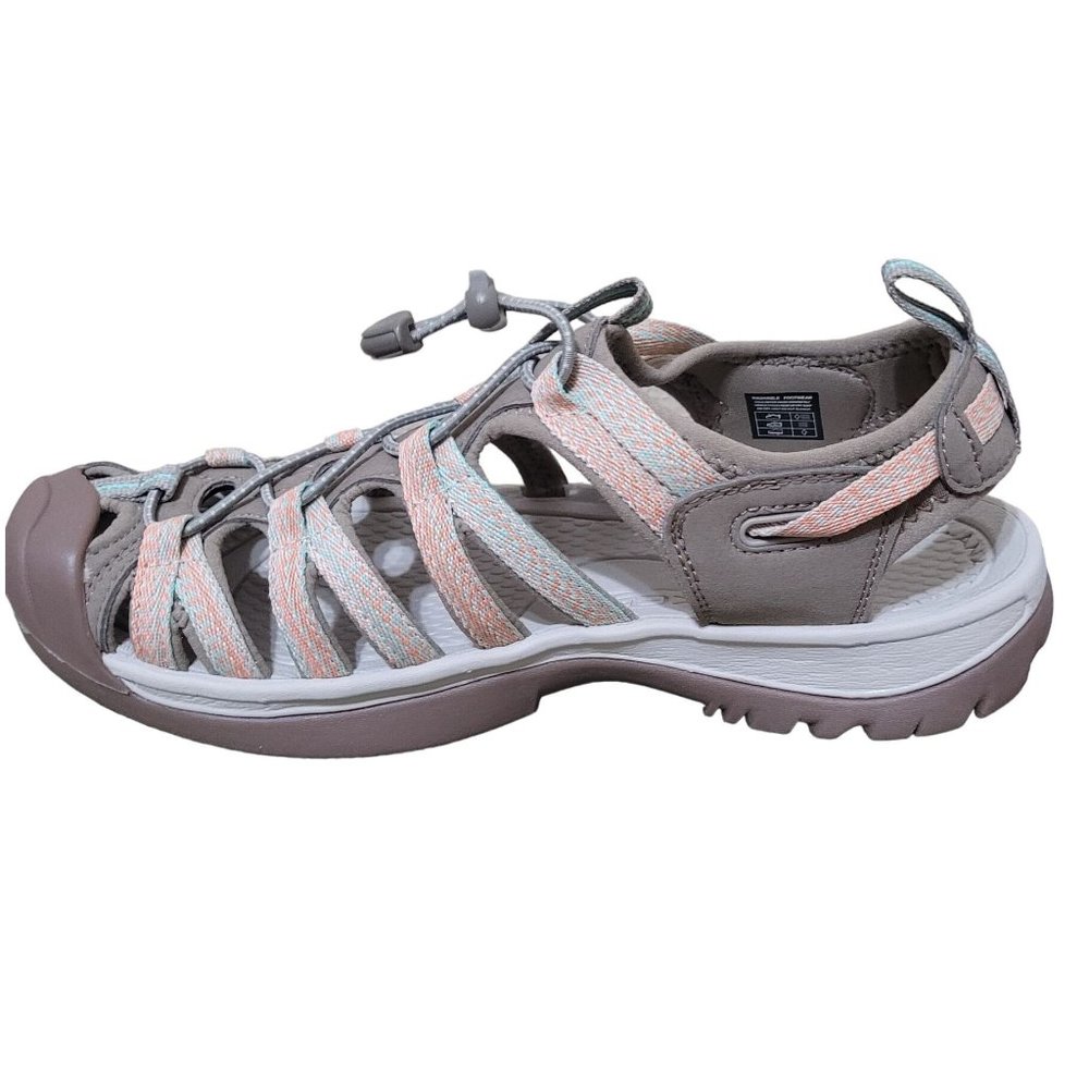 Womens Keen Whisper Taupe/ Coral Outdoor waterproof Activewear Sandals Size 10